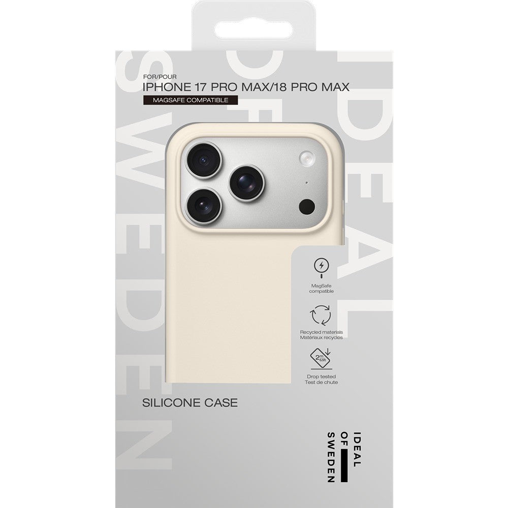 Ideal of Sweden iPhone 17 Pro Max/iPhone 18 Pro Max Cover Silicone Case MagSafe Cloud Dancer