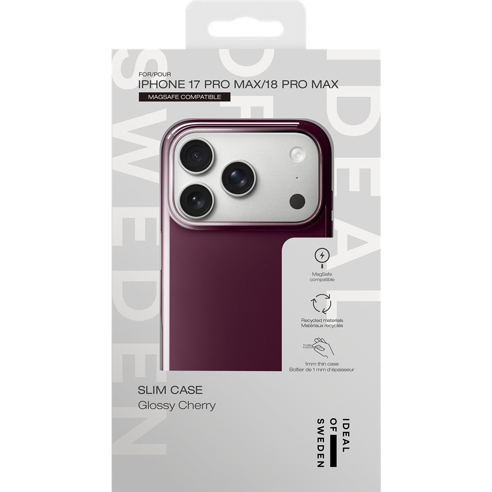 Ideal of Sweden iPhone 17 Pro Max/iPhone 18 Pro Max Cover Slim MagSafe Glossy Cherry