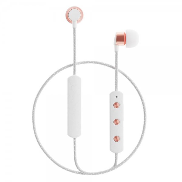 Sudio Tio trådløse in-ear-hovedtelefoner med vævet kabel, hvid