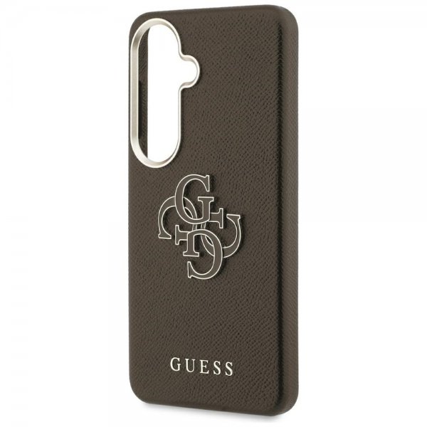 Guess Samsung Galaxy S26 Cover 4G Logo Grained Brun
