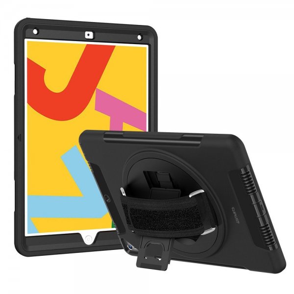 4smarts iPad 10.2 (gen 7/8/9) Cover Rugged Etui Grip Sort