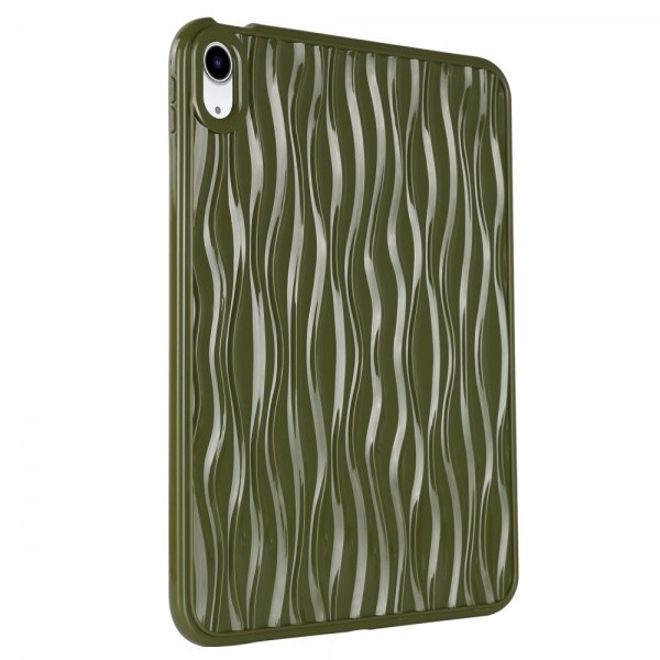 iPad 10.9 (gen 10)/iPad 11 (A16) Cover Bølgetekstur Grøn
