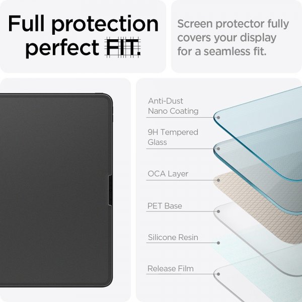 Spigen iPad Air 13 (M2/M3/M4) Skærmbeskyttelse Paper Touch EZ Fit