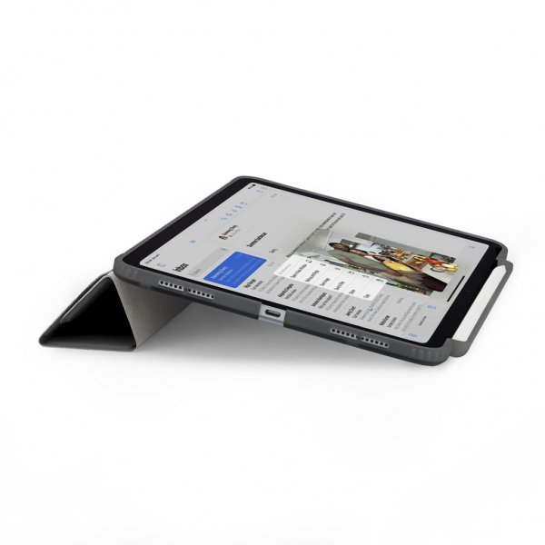 Pipetto iPad Air 13 (M2/M3/M4) Cover Origami No3 Pencil Case Grå