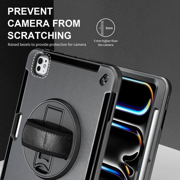 4smarts iPad Pro 11 (M4/M5) Cover Rugged Etui Grip Sort