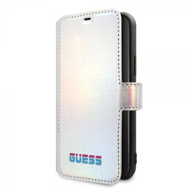 Guess iPhone 11 Cover Iridescent Cover Sølv