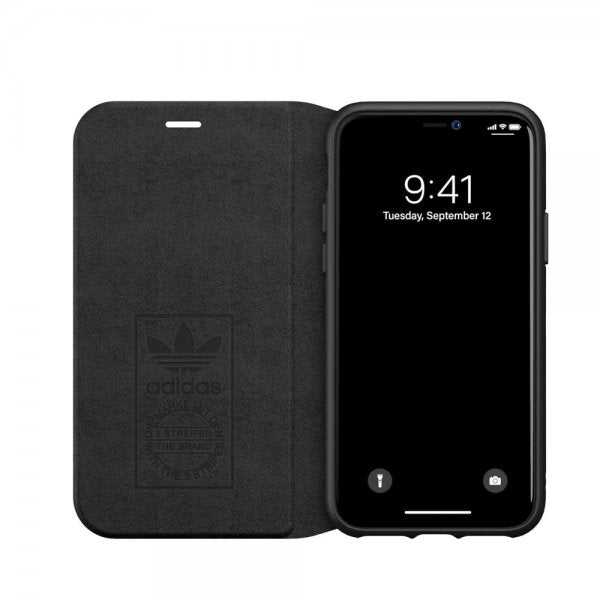 Adidas iPhone 11 Pro Cover ELLER Booklet Case Sort Hvid