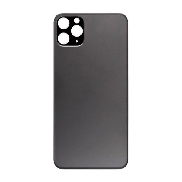 iPhone 11 Pro Max Bagsideglas med Selvklæbende tape - Sort
