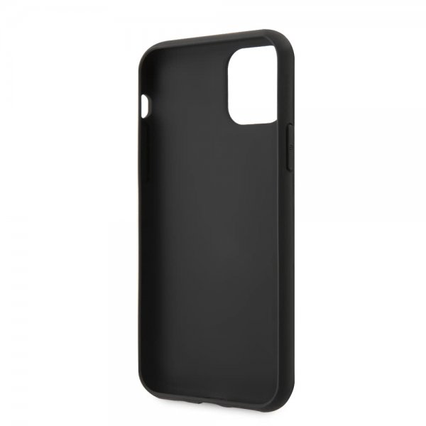 Guess iPhone 11 Pro Max Cover Lædertekstur Sort