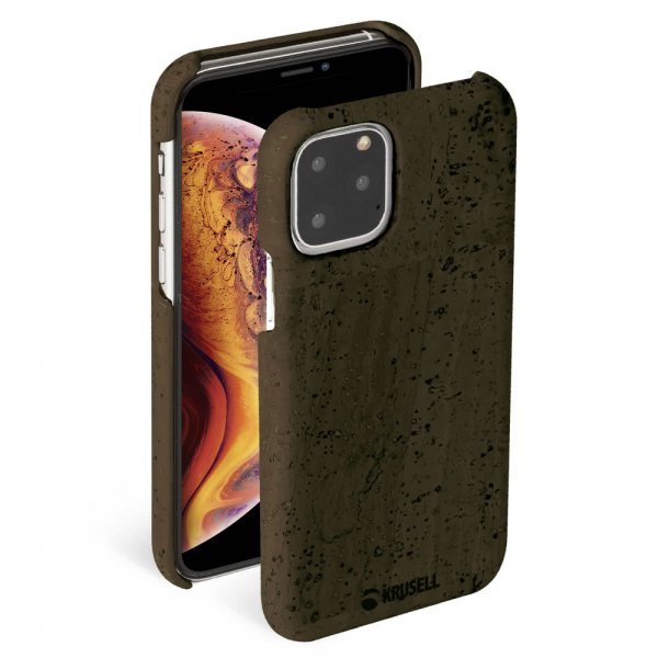 Krusell iPhone 11 Pro Cover Birka Mørkebrun