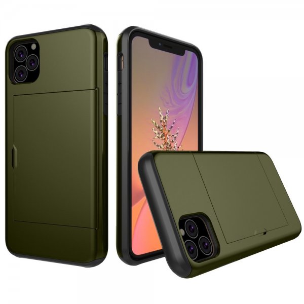 iPhone 11 Pro Cover Card Slide Grøn