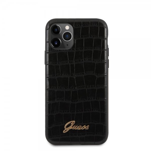 Guess iPhone 11 Pro Cover Croco Sort