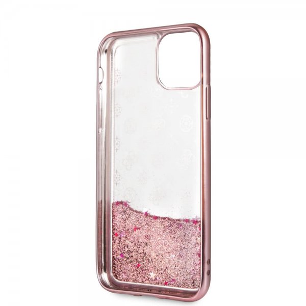 Guess iPhone 11 Cover Glitter Rosegold