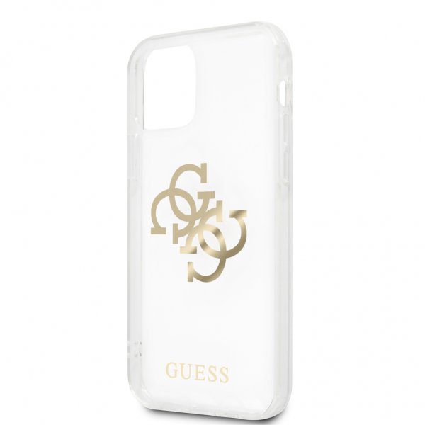 Guess iPhone 12/iPhone 12 Pro Cover 4G Logo Guld Klar