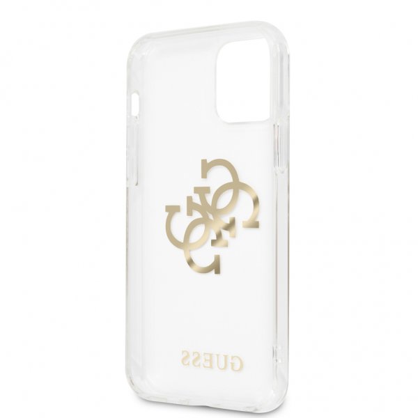 Guess iPhone 12/iPhone 12 Pro Cover 4G Logo Guld Klar