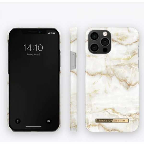 Ideal of Sweden iPhone 12/iPhone 12 Pro Cover Fashion Case Golden Pearl Marble
