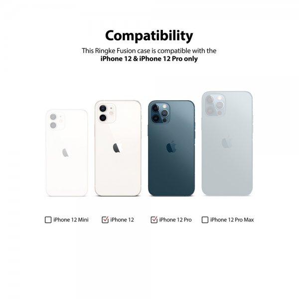 Ringke iPhone 12/iPhone 12 Pro Cover Fusion Clear