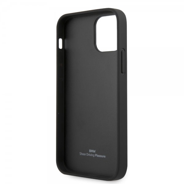 BMW iPhone 12/iPhone 12 Pro Cover Logo Perforeret Sort