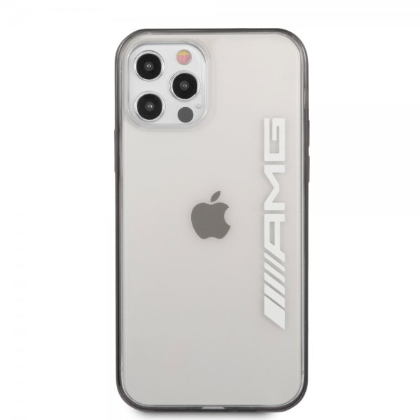 AMG iPhone 12/iPhone 12 Pro Cover Metallisk Sort Transparent