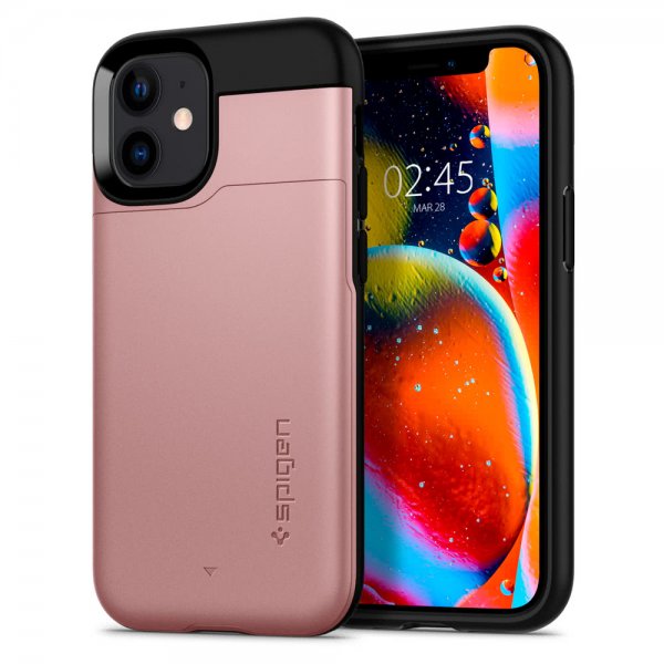 Spigen iPhone 12/iPhone 12 Pro Cover Slim Armor CS Rosaguld