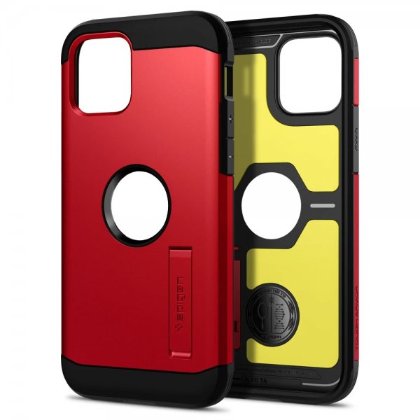 Spigen iPhone 12/iPhone 12 Pro Cover Tough Armor Rød