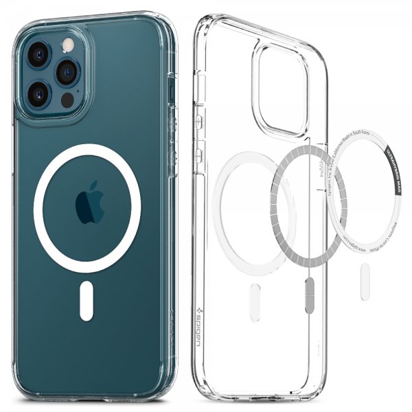 Spigen iPhone 12/iPhone 12 Pro Cover Ultra Hybrid Mag Hvid