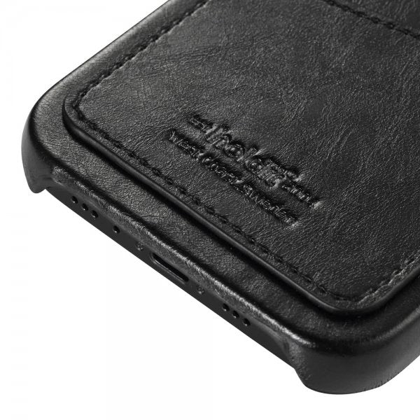 holdit iPhone 12/iPhone 12 Pro Cover med Kortlomme Sort