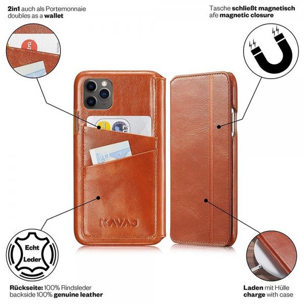 KAVAJ iPhone 12 Pro Max Cover Dallas Brun