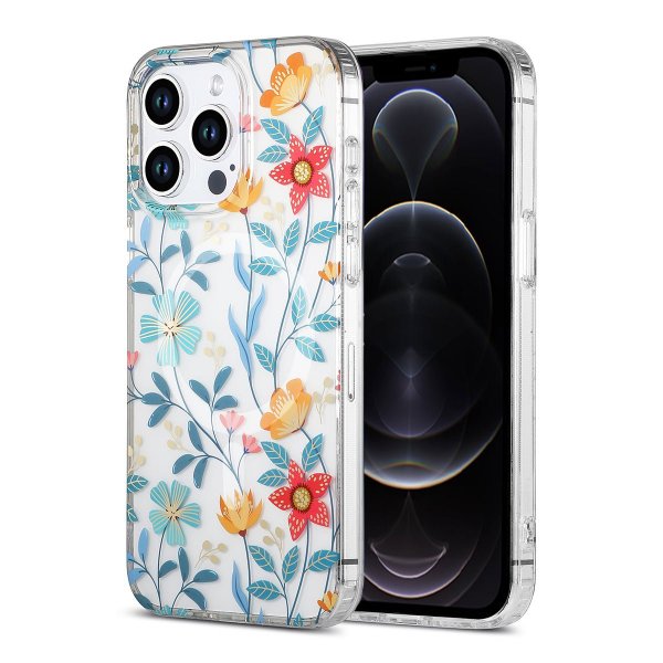 iPhone 12 Pro Max Cover Blomstermønster MagSafe Grene