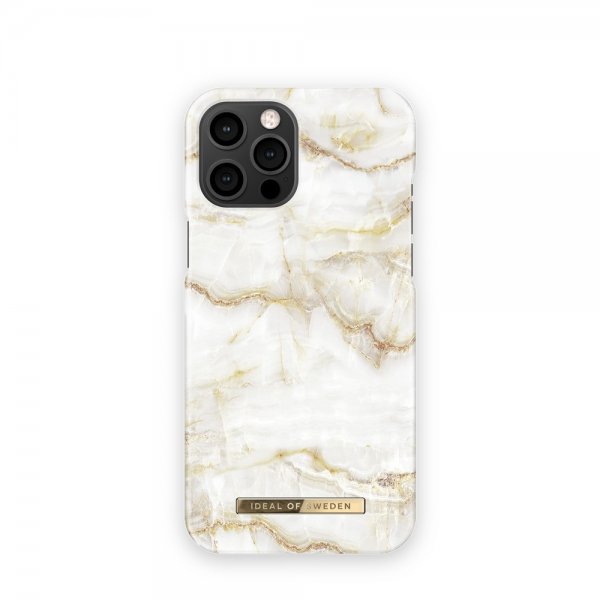 Ideal of Sweden iPhone 12 Pro Max Cover Fashion Case Golden Pearl Marble