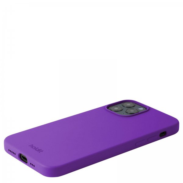 holdit iPhone 12 Pro Max Cover Silikone Bright Purple