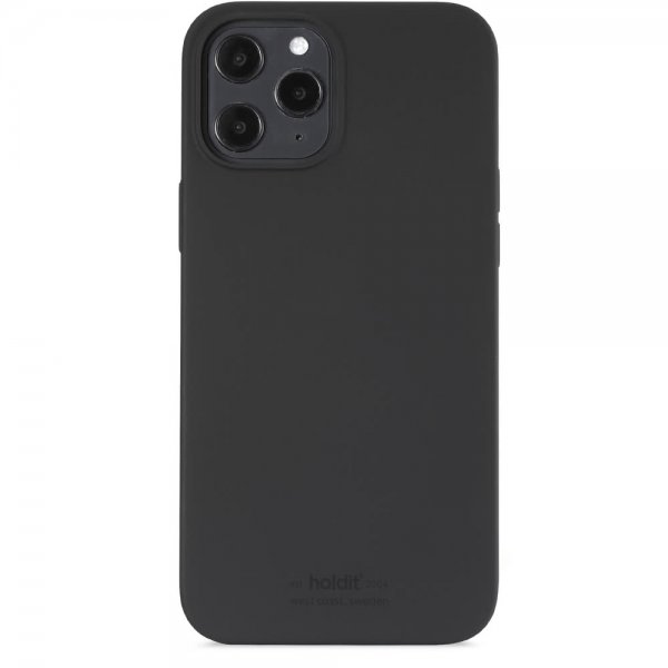 holdit iPhone 12 Pro Max Cover Silikone Sort