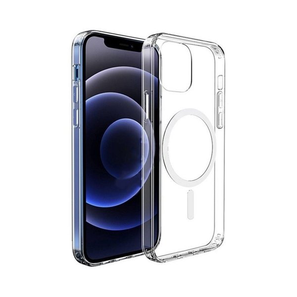 iPhone 12 Pro Max Cover TPU MagSafe Stødsikkert Transparent