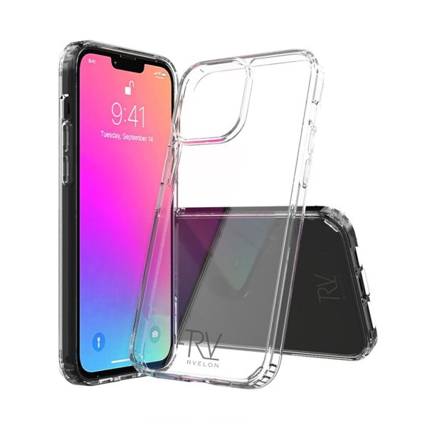 Rvelon iPhone 12 Pro Max Cover Stødsikkert Gennemsigtigt