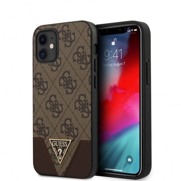 Guess iPhone 12 Mini Cover 4G Brun