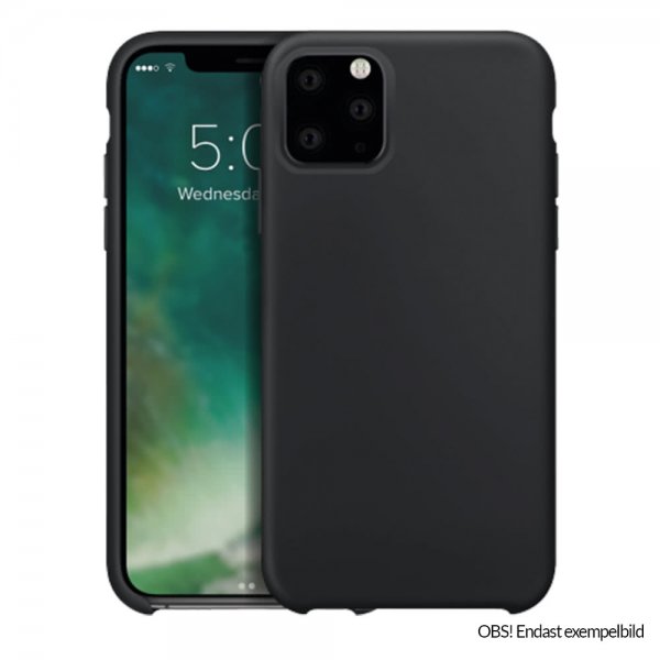 Xqisit iPhone 12 Mini Cover Silikone Etui Sort