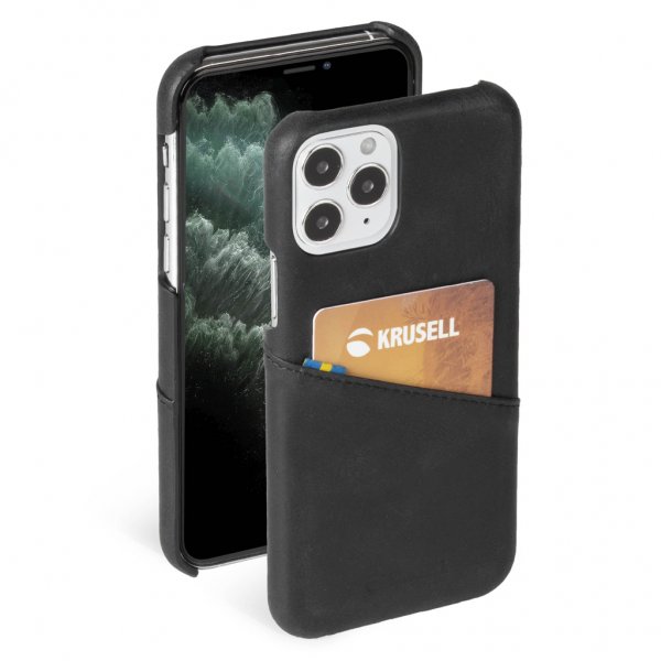 Krusell iPhone 12/iPhone 12 Pro Etui Sunne CardCover Vintage Black
