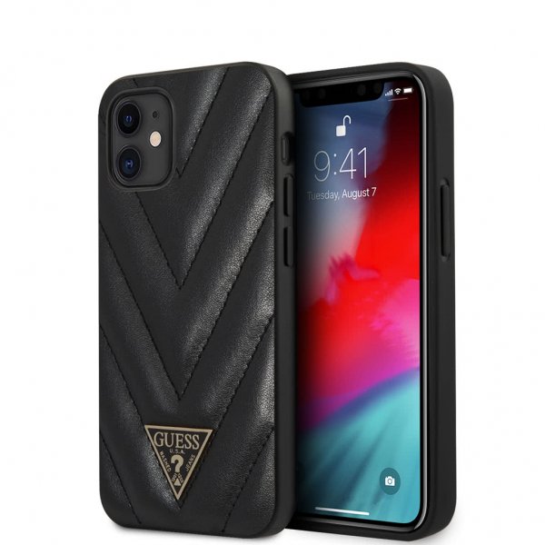 Guess iPhone 12 Mini Cover V Quilted Sort