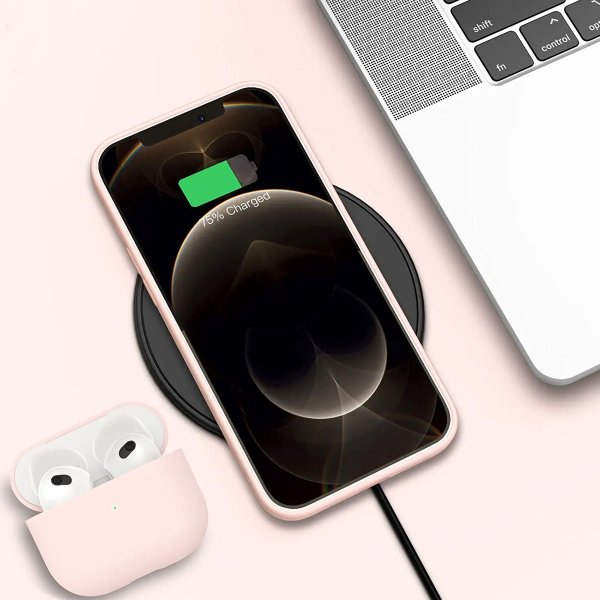Rvelon iPhone 12/iPhone 12 Pro Silikonecover Sandrosa
