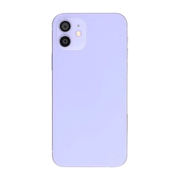 iPhone 12 Bagside med Komplet Ramme OEM - Lilla