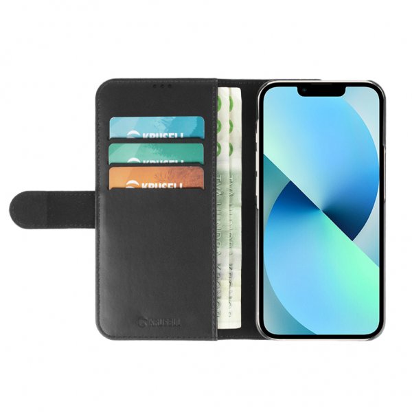 Krusell iPhone 13 Etui PhoneWallet Sort