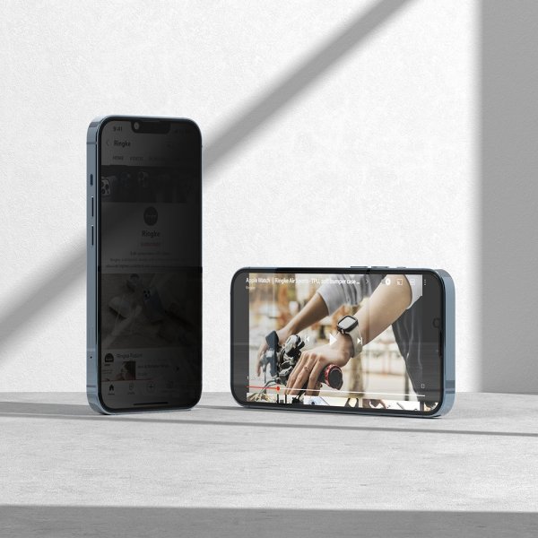 Ringke iPhone 13/iPhone 13 Pro/iPhone 14 Skærmbeskytter Privacy Glass