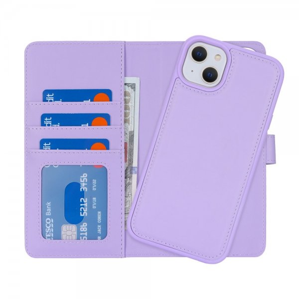 iPhone 13/iPhone 14 Cover med Aftageligt Skal MagSafe Lilla