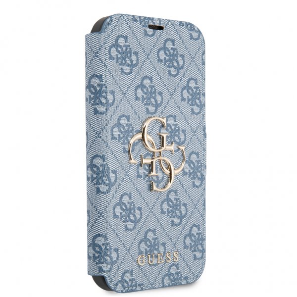 Guess iPhone 13 Mini Cover Metal Logo Blå