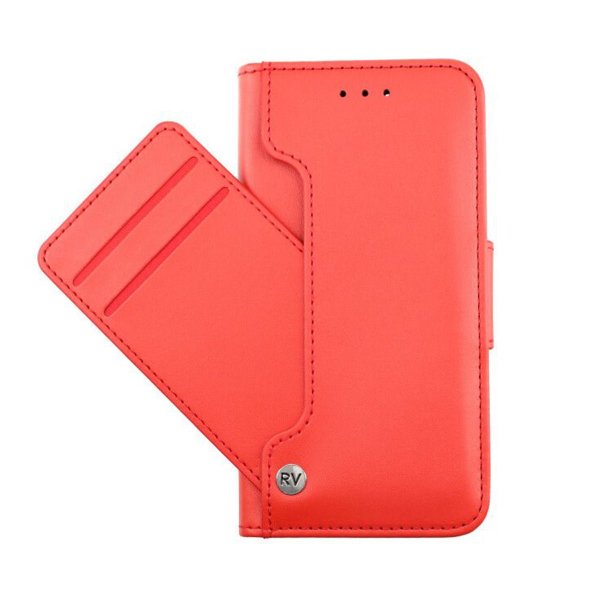Rvelon iPhone 13 Mini Cover Udtrækkeligt Kortrum Rød