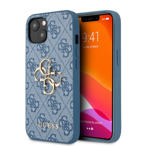 Guess iPhone 13 Mini Cover Big Logo Blå
