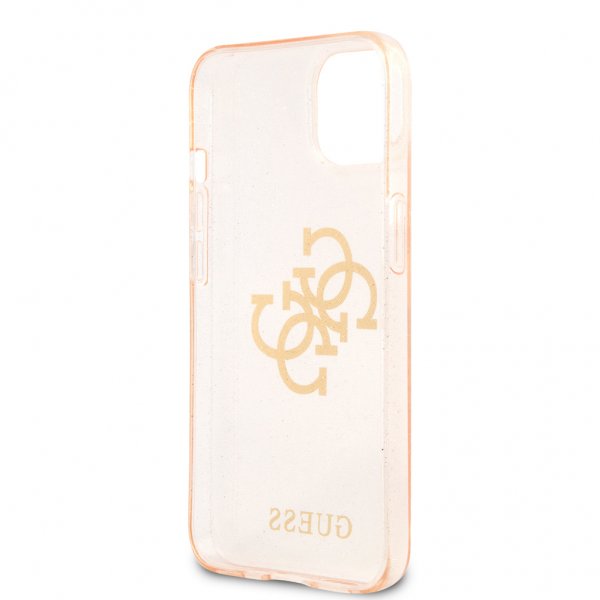 Guess iPhone 13 Mini Cover Full Glitter Guld