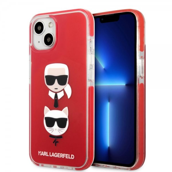Karl Lagerfeld iPhone 13 Mini Cover Karl & Choupette Rød