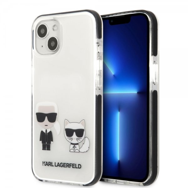 Karl Lagerfeld iPhone 13 Mini Cover Karl & Choupette Hvid