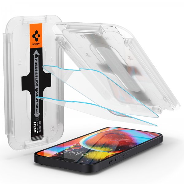 Spigen iPhone 13 Mini Skærmbeskytter GLAS.tR EZ Fit 2-pak